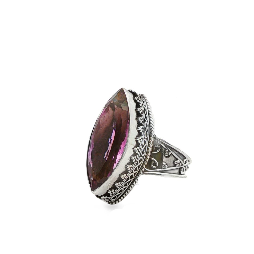 Amethyst Marquise Ornate Ring Size U - Image 3