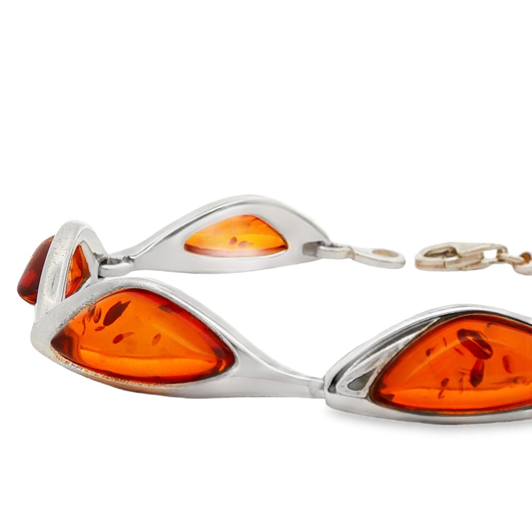 Amber Multi Stone Bracelet 14.9g - Image 3