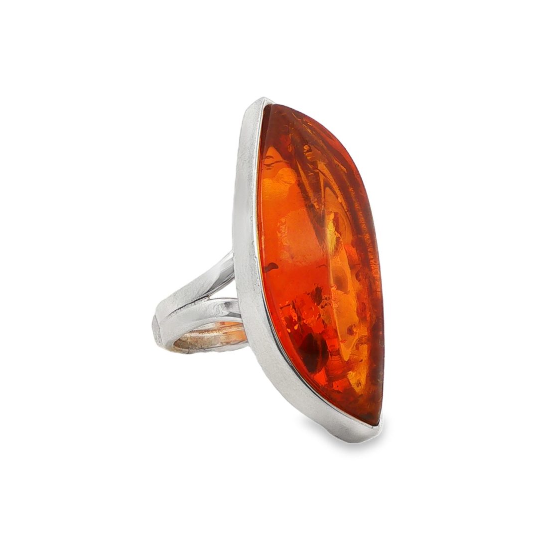 Amber Ring Size O-P - Image 4