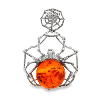 Amber Spider Pendant 5.7g