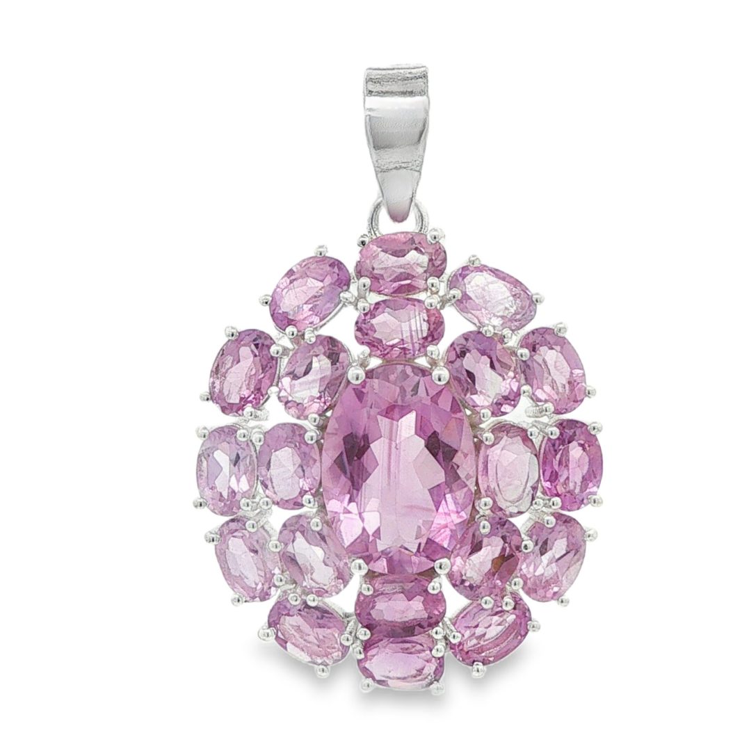 Amethyst Multi Stone Pendant 8.6g