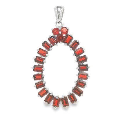 Garnet Multi Stone Pendant 6.8g