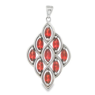 Garnet Multi Stone Pendant 11.9g