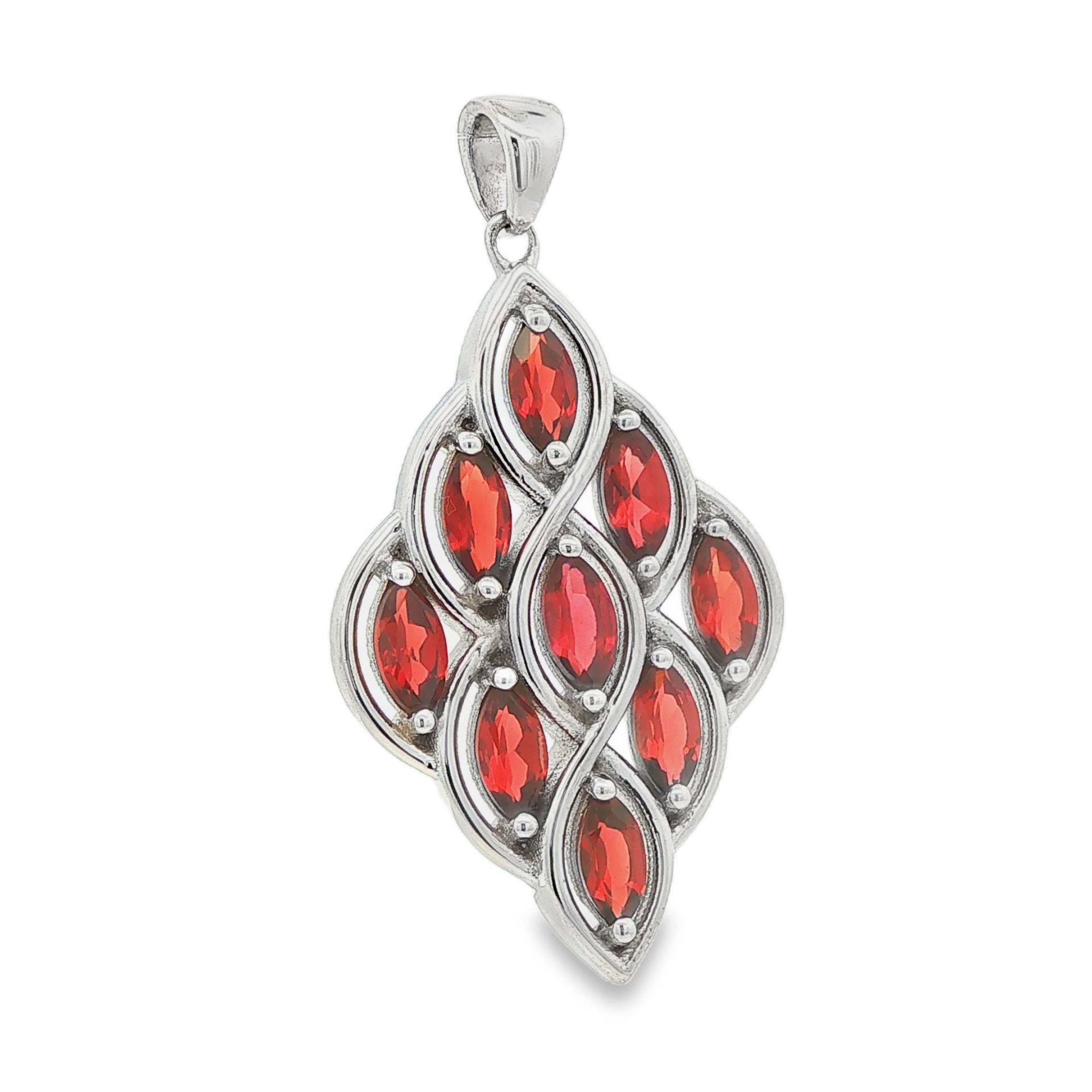 Garnet Multi Stone Pendant 11.9g - Image 2