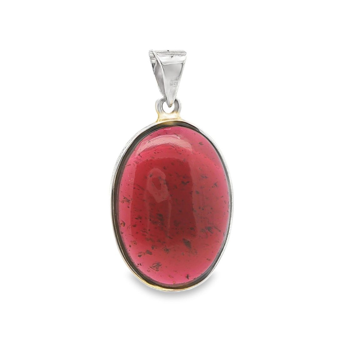 Garnet Oval Pendant 7.3g - Image 2