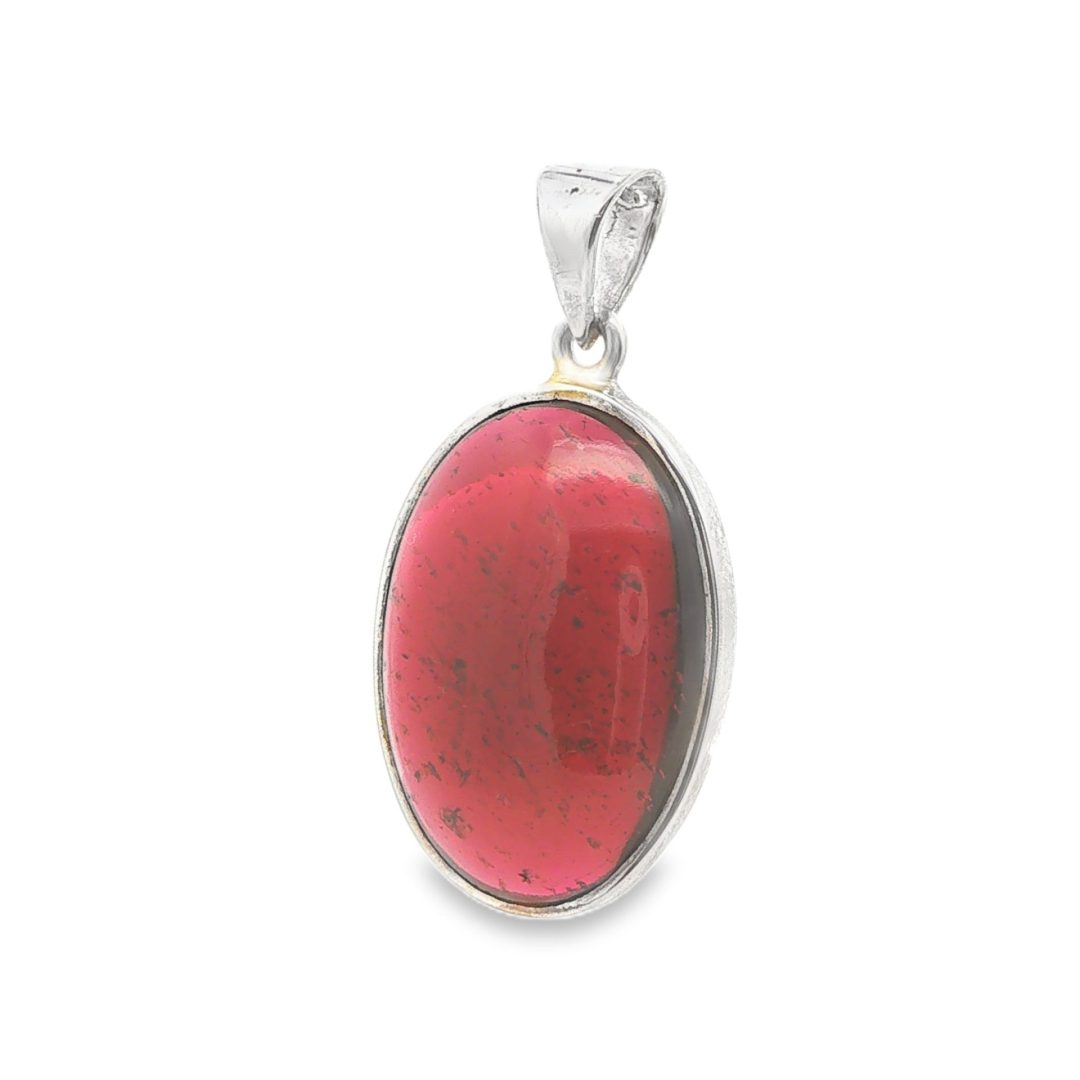 Garnet Oval Pendant 7.3g - Image 3