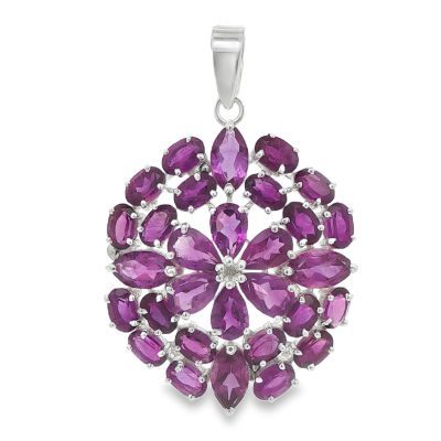 Amethyst Multi Stone Pendant 11.9g