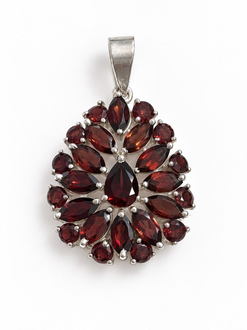Garnet Multi Stone Pendant 9.7g