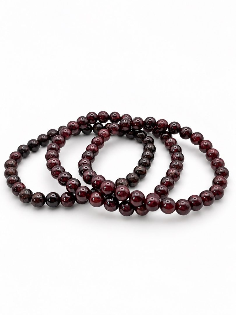 Garnet Beaded Power Bracelet - Image 2