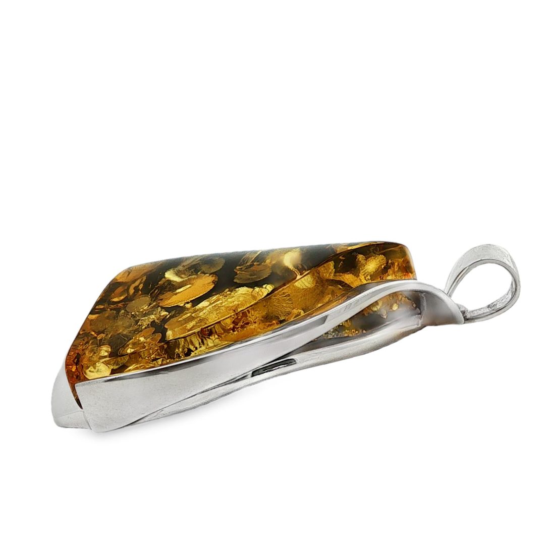 Green Amber Large Pendant 22.7g - Image 4