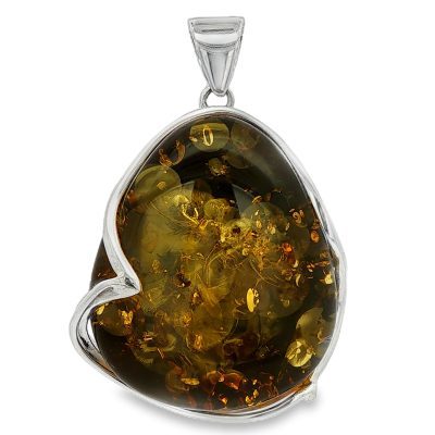 Green Amber Large Pendant 20.1g